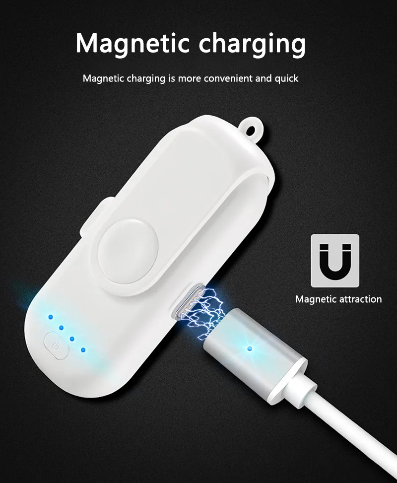 Магнитный блок питания для iPhone/Micro USB/type C 1000mAh мини-магнит зарядное устройство банк питания для iPhone/iPad/Xiaomi/LG
