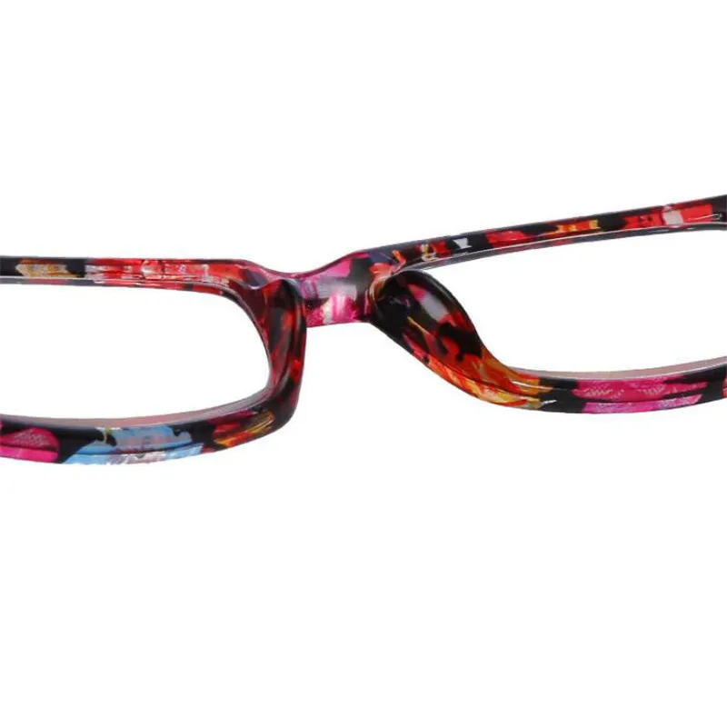 Новинка 2018 модные очки для чтения с цветами женщин и мужчин квадратные цветочным