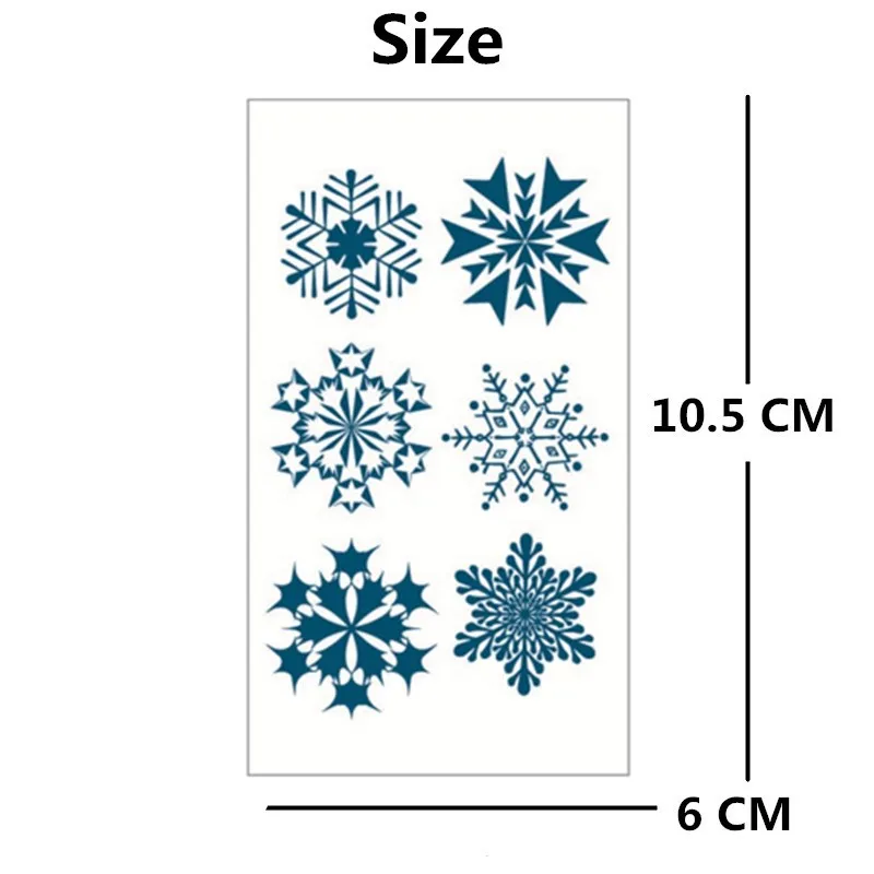 SHNAPIGN 25 стилей мини временная татуировка боди арт снежинки наклейка для
