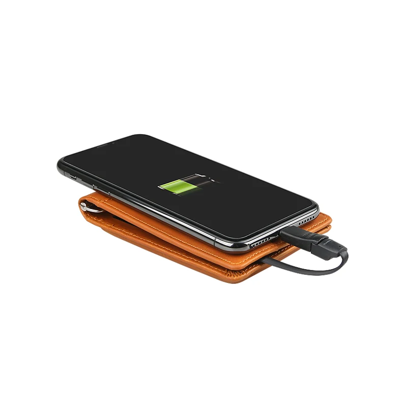 BISI GORO, новинка, Умный кошелек унисекс с usb зарядным кошельком, адаптируется для Ipone и Android type-C Емкостью 4000 мА/ч, 3 цвета