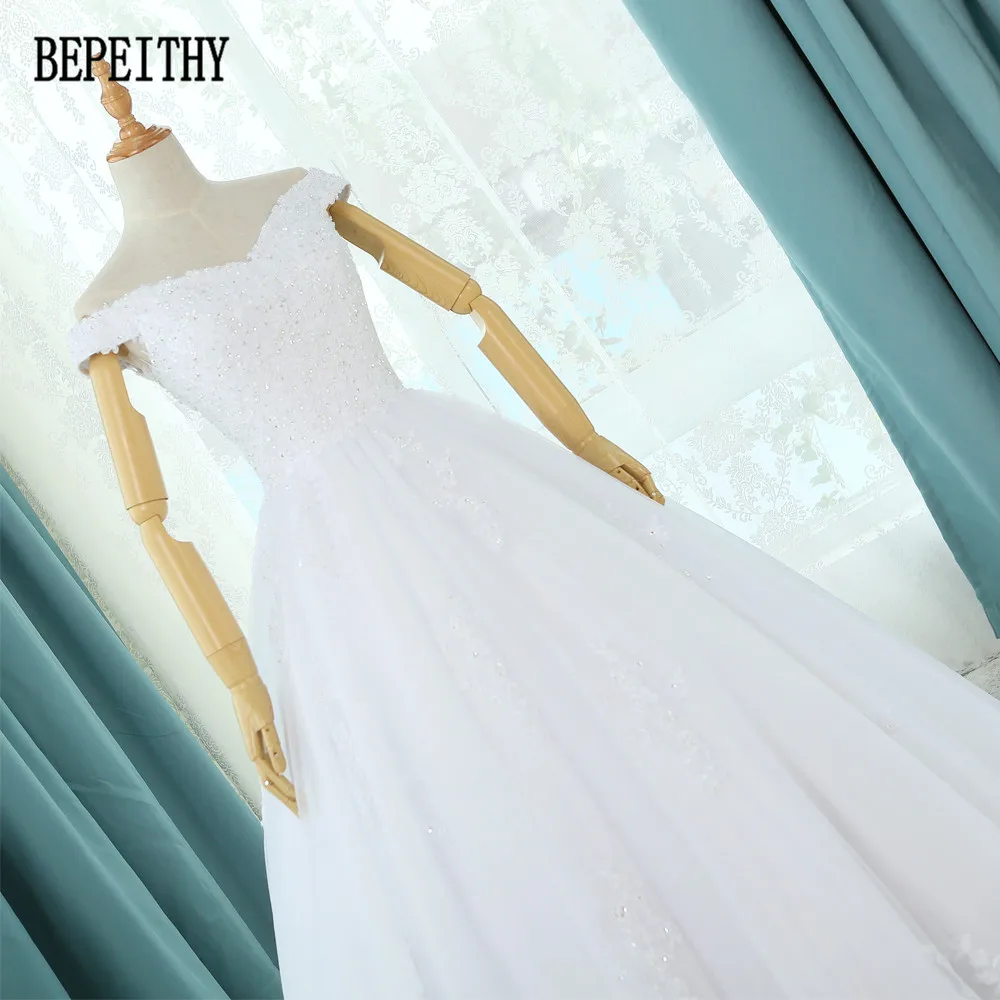 BEPEITHY 2017 Vestidos de Novia новый дизайн богемные Свадебные платья с открытыми плечами