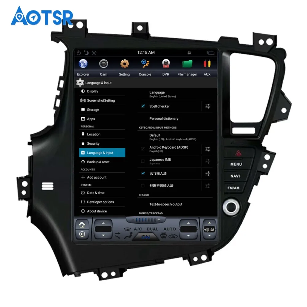 Автомобильный GPS навигатор в стиле Tesla без DVD проигрывателя для KIA Optima K5 2010 2013