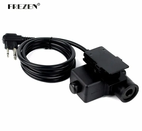 U94 PTT Cable Plug Military Adapter Z113 Standard Version for Walkie Talkie for Motorola Two Pins Radio Hunting