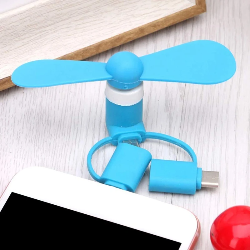 USB вентилятор 6 цветов портативный путешествия мини USB вентилятор для IPhone Ipad USB гаджеты многофункциональные для Android Micro type-c 3 в 1 Usb вентилятор