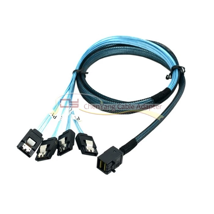 1 шт./внутренний жесткий диск Mini SAS SFF 8643 с 4 SATA 7pin 6 гбит/с Raid кабель для сервера