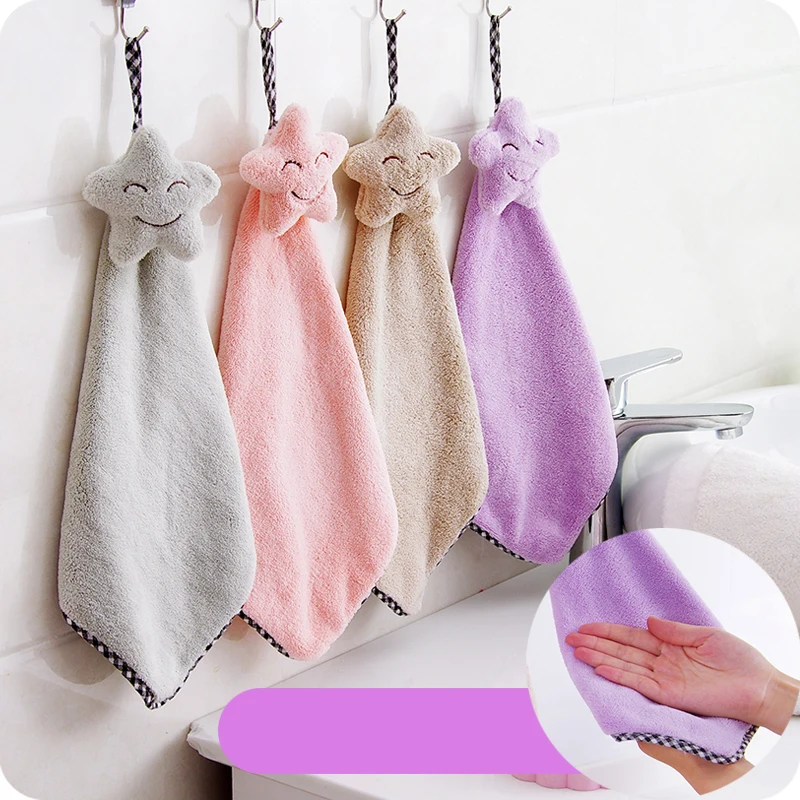 Полотенце для рук с милыми звездами быстросохнущее кухонное полотенце Mosunx Busines