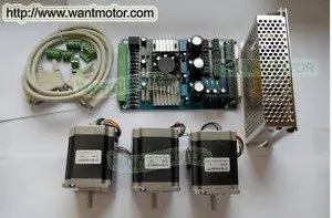 3 осевой NEMA23 185oz in Wantai Stepper Motor CNC Router Stepping motor Driver Board Бесплатная доставка в США