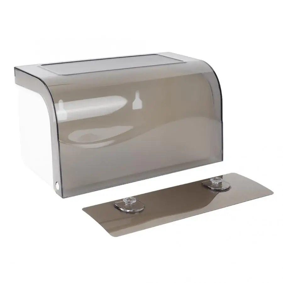 Toilet Kitchen Roll Paper Holder Wall Mounted Bathroom Tissue Paper Dispenser Rack Storage Box Waterproof paper towel holder