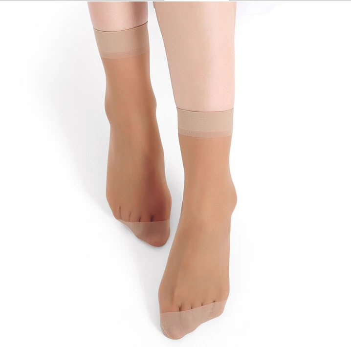 Носки женские бамбуковые тонкие прозрачные шелковые 5 пар = 1 лот | Женская одежда