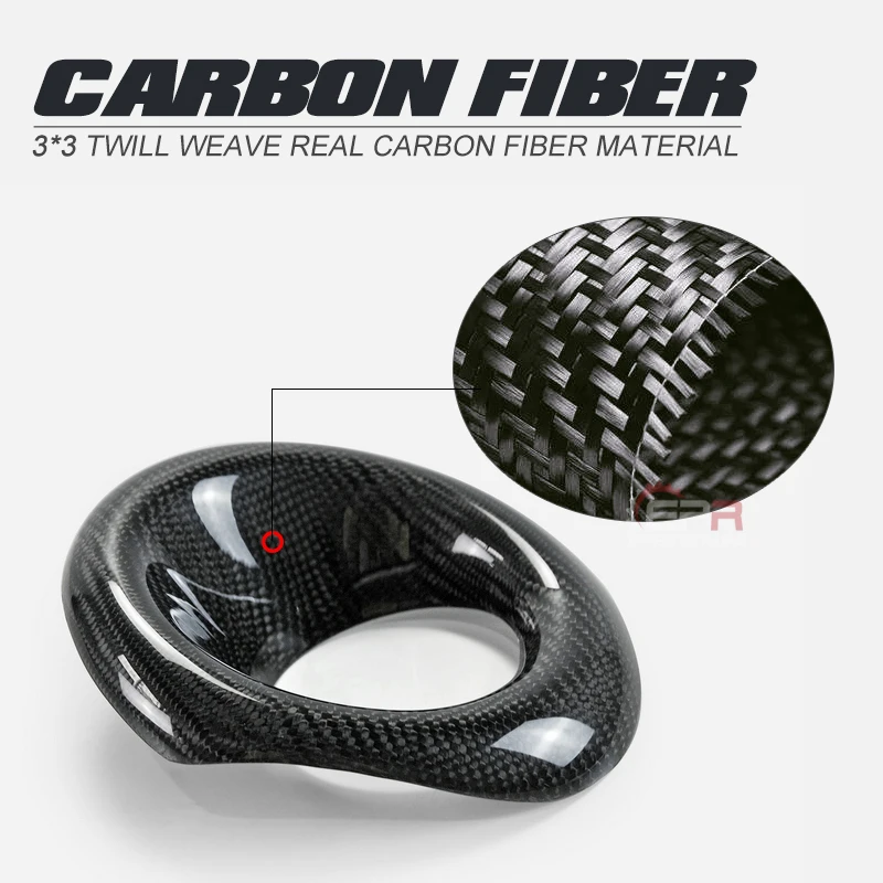 Передний противотуманный светильник из углеродного волокна накладка глянцевая