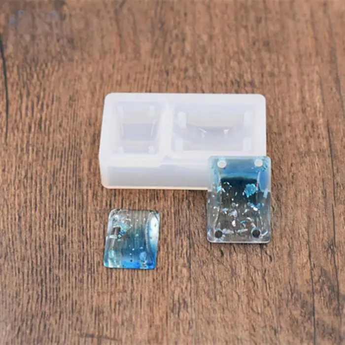 Новинка года Горячие Прямоугольник Силиконовые DIY браслет-шаблон кулон решений плесень смолы ремесло с отверстием для Прямая поставка