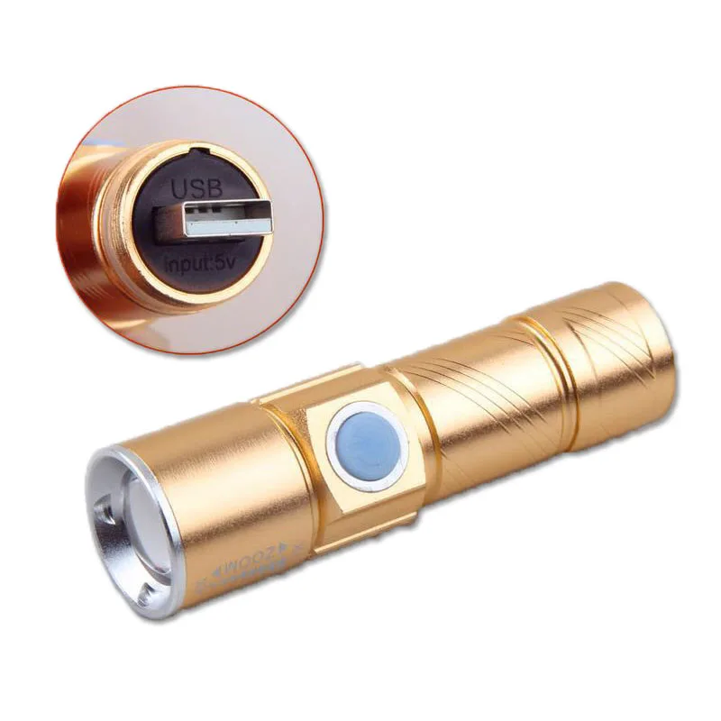 Портативный USB фонарик Фонарь мини перезаряжаемый usb зарядный фонарь CREE XPE мини Водонепроницаемый светодиодный фонарь