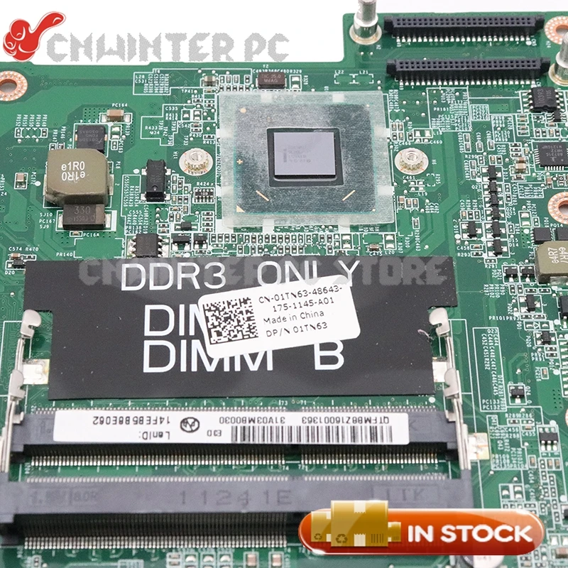 NOKOTION CN-01TN63 01TN63 1TN63 для DELL Vostro 3750 Материнская плата ноутбука DAV03AMB8E0 HM67 DDR3 GT 525 м 1 Гб