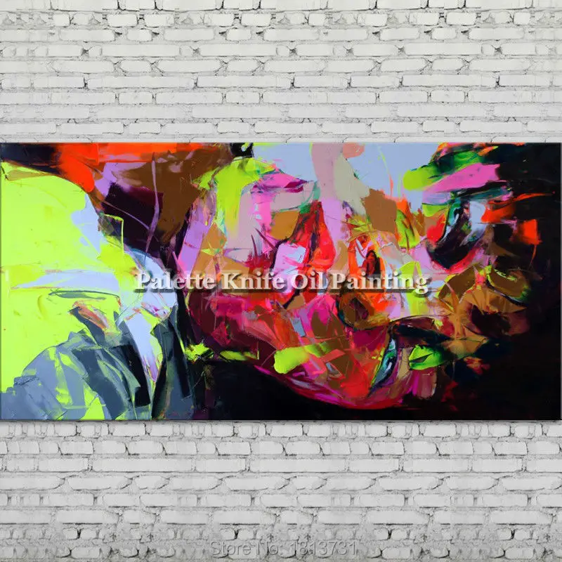 Beste Paletmes Portret Gezicht Olieverf Karakter Figuur Canva Hand Geschilderd Francoise Nielly Wall Art Foto Voor Living Room66
