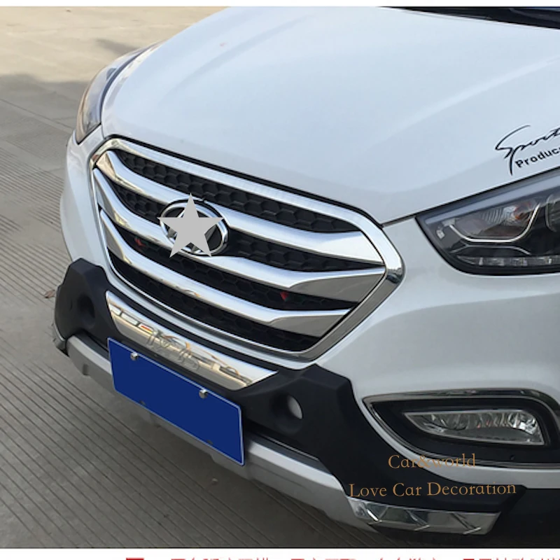 Для Hyundai ix35 2013 2014 2015 передняя Центральная решетка гриль панель средний бампер