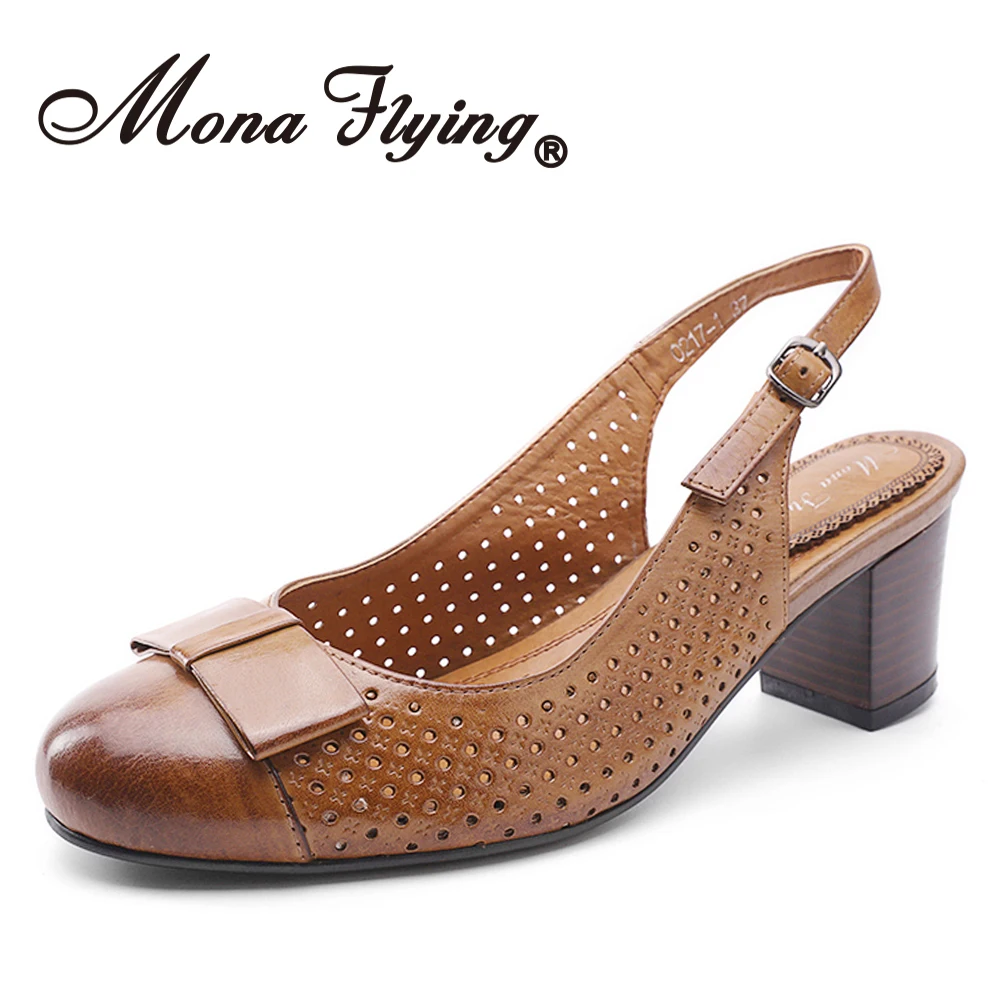Mona Flying/сандалии из натуральной кожи с закрытым носком и ремешком на щиколотке; летняя повседневная обувь; 0217-1