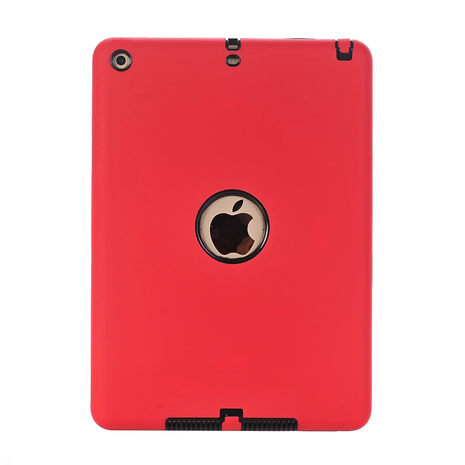 Air Red Black Противоударный чехол для Apple iPad Air 1, детский Тонкий облегающий сверхпрочный защитный чехол, чехол для iPad A1474 A1475 A1476 Air 5, чехол - Цвет: Air Red Black