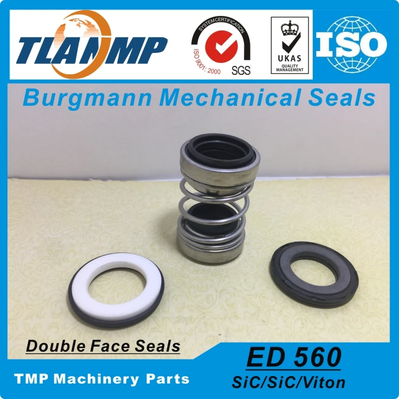 560D 40 Burgmann двойное механическое уплотнение (ED560 40) для насоса (материал: CE/CA/NBR + SiC/NBR)