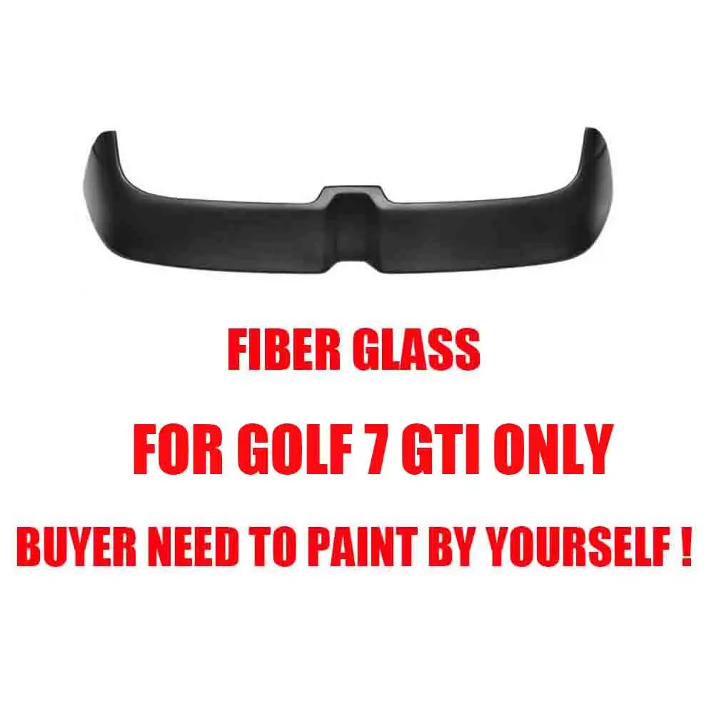 GTI ABS SPOILER MK7 R карбоновый задний багажник крыла Спойлер для Volkswagen Golf 7 VII MK 7 R& R-Line& GT-i модель - Цвет: GTI ABS SPOILER