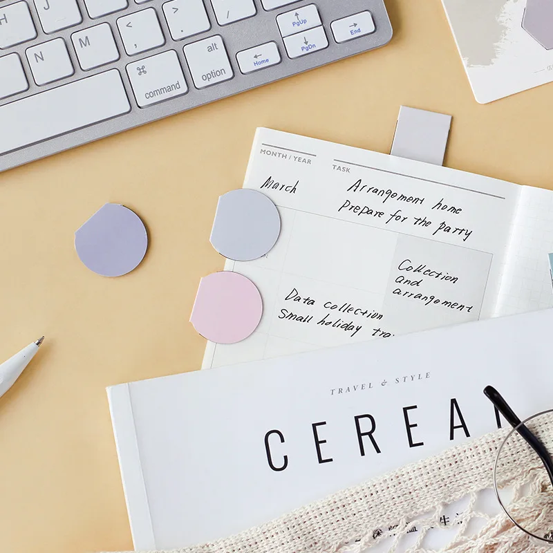 3 шт./компл. магнитные закладки Литературная однотонная серия креативная свежая и