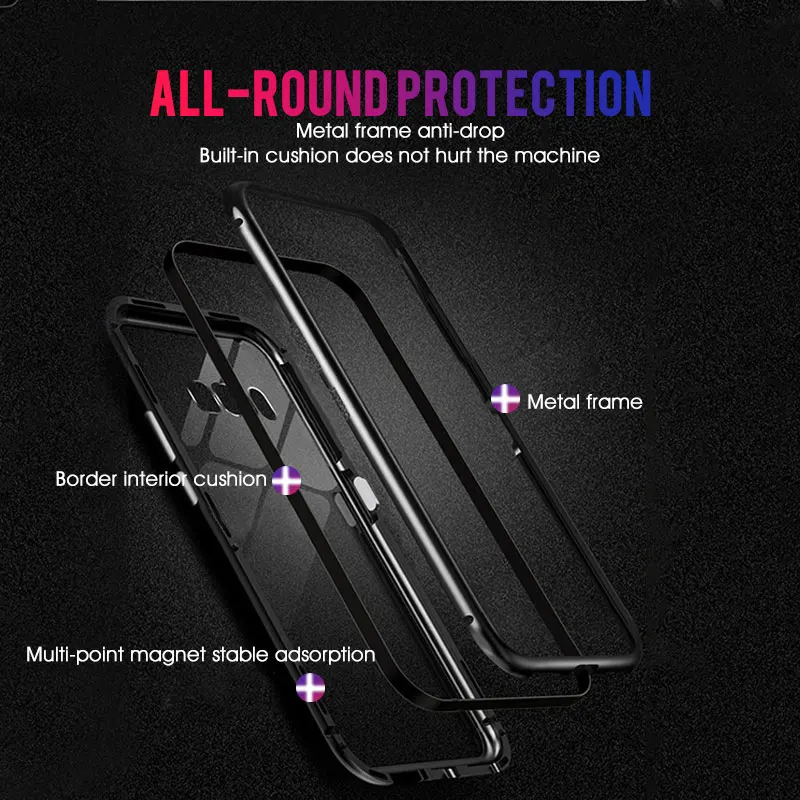Адсорбционный магнит флип-чехол для samsung Galaxy S10 Plus чехол на магните металлический