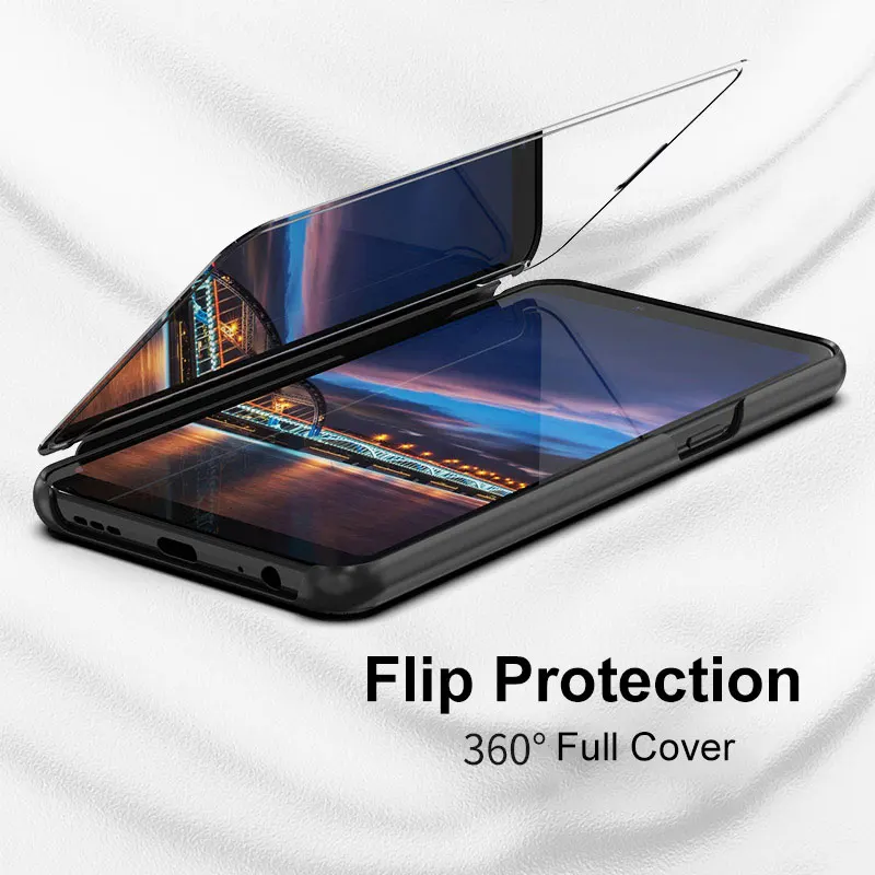 Mirror Flip Cover 6.26For Xiaomi Redmi Note 6 Pro Case For 7 Note6 Note7 Back Coque |