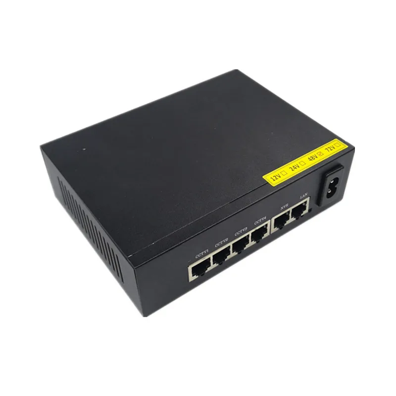 10 портовый гигабитный неуправляемый POE коммутатор 48 В 8*10/100 Мбит/с poort 2*10/100/1000 NVR