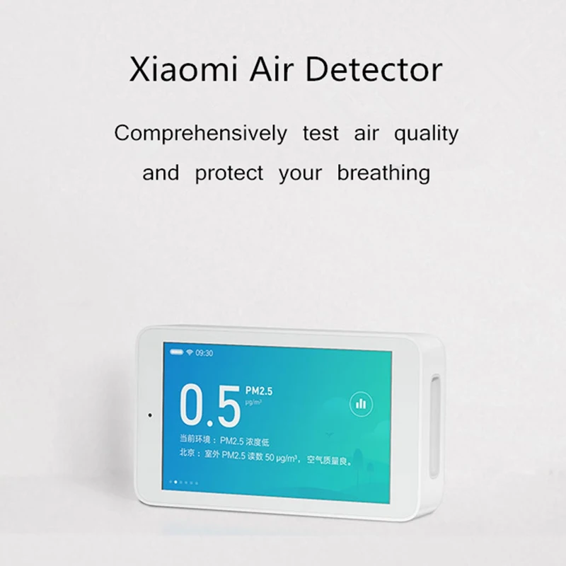 Детектор воздуха Xiaomi Mijia 3,97 дюймов экран Высокоточный сенсор разрешение USB интерфейс домашний офис PM2.5 мониторинг