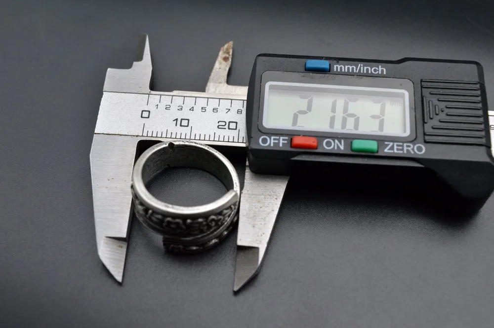 1 шт. ручная работа винтажная Серебряная изящная Цветочная ложка кольцо