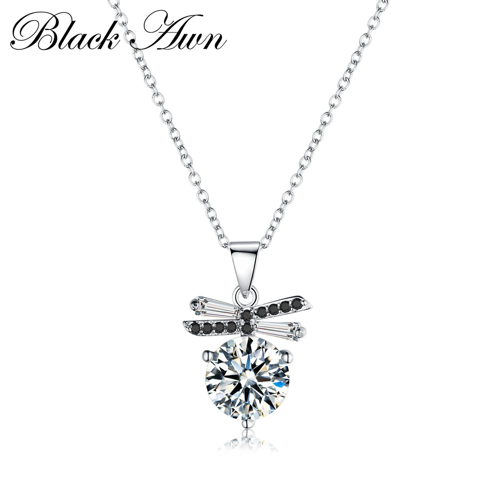 

New Classic Genuine 100% 925 Sterling Silver Slide Necklace Women Vintage Jewelry Bijoux Femme Necklaces&Pendants P099