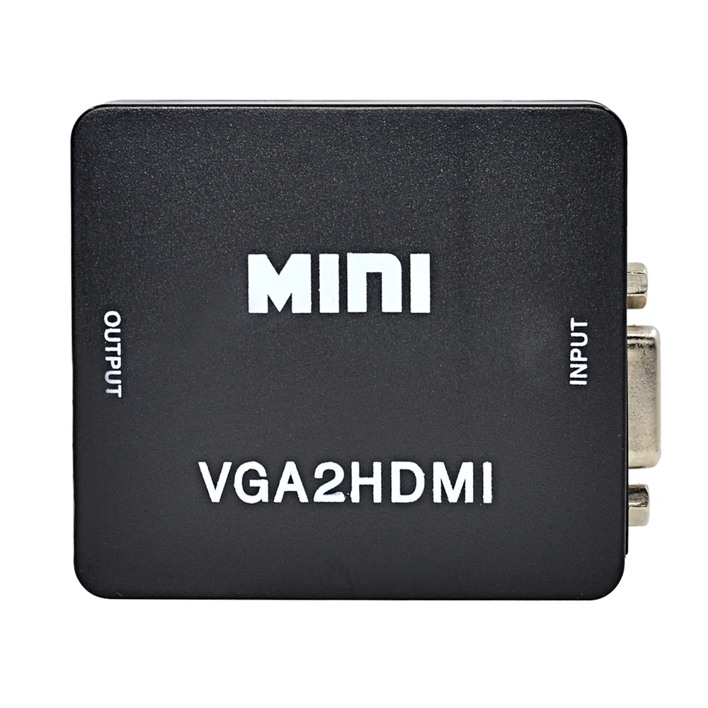 Адаптер CHIPAL Mini VGA2HDMI VGA для HDMI преобразователя с аудио и USB разъемом питания ПК