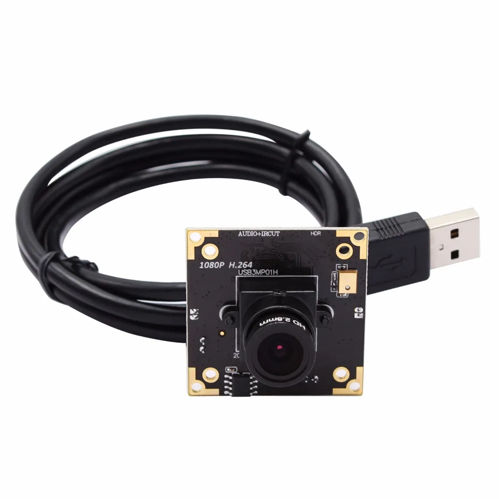 Usb камера 3 0 МП с широкоугольным объективом 2 8 мм оснащена сенсором MICRON AR0331