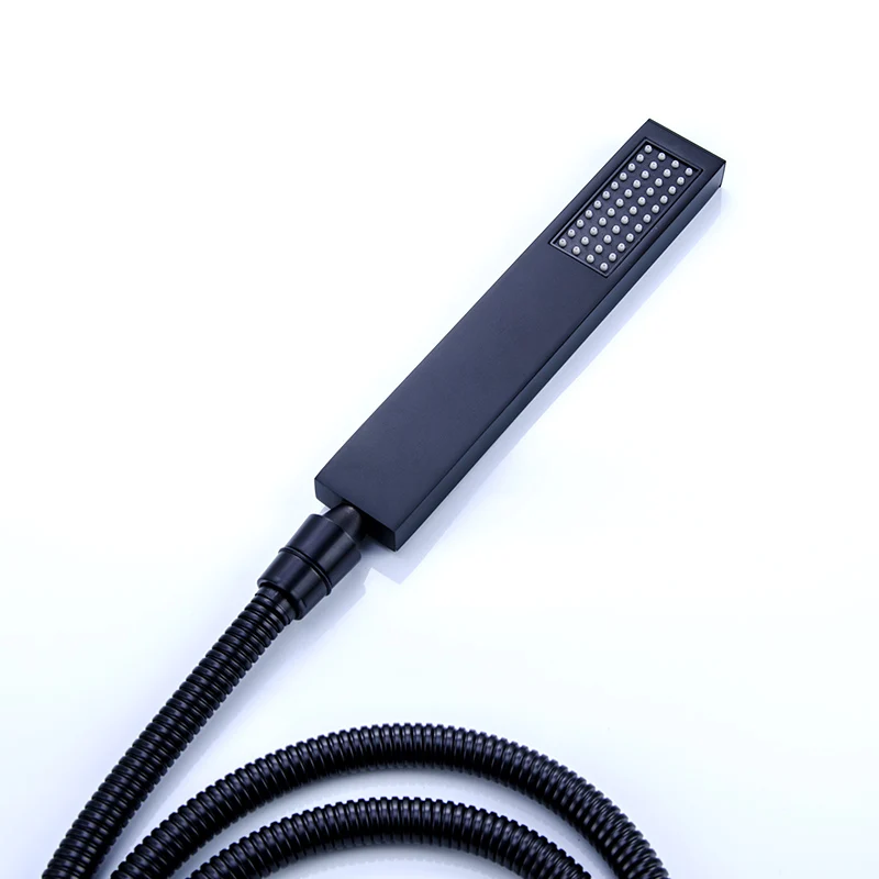 Смеситель для раковины Fapully черный гибкий кран с одной ручкой выдвижной горячей и