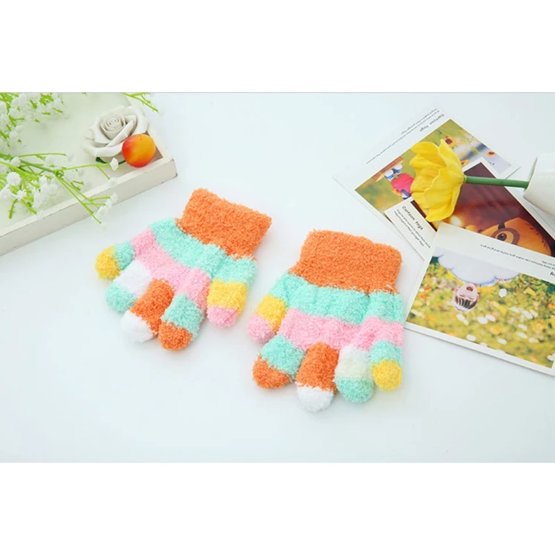 2018 Новое поступление детские перчатки мультяшная вязаная Милая зимняя рукавица