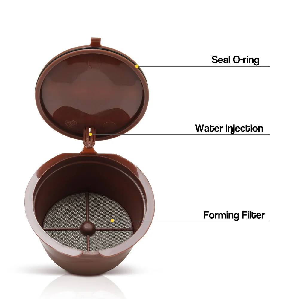 Многоразовая Пластиковая капсула для кофе Dolce Gusto 1 шт. упак. совместима с фильтром