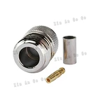 10 шт. RF Разъем N female обжимной для кабеля RG58 RG142 LMR195