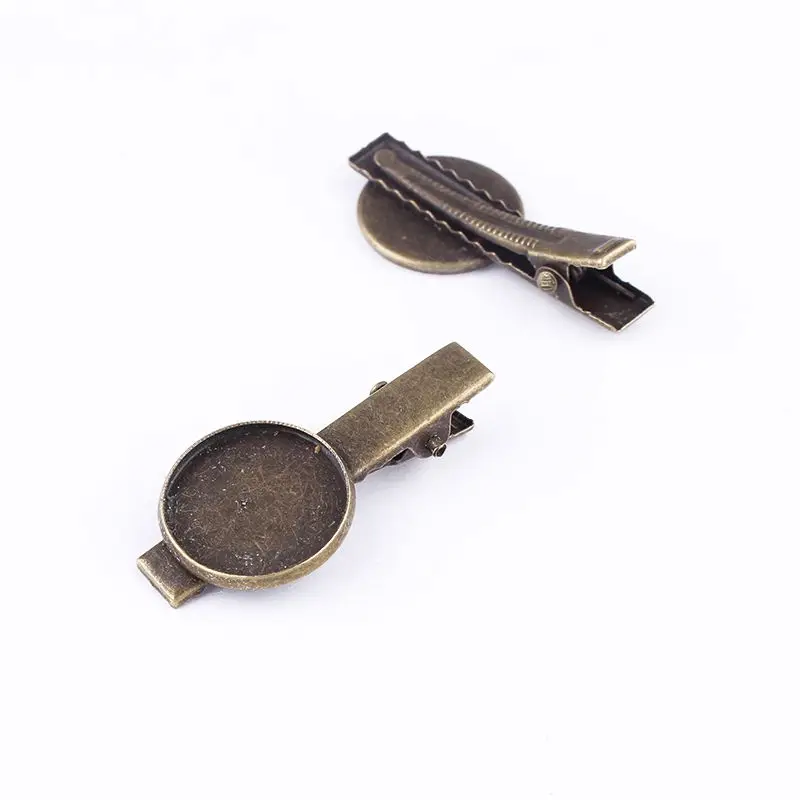 Подгонка 18 мм длина заколки для волос 41 античные бронзовые подвески оправа