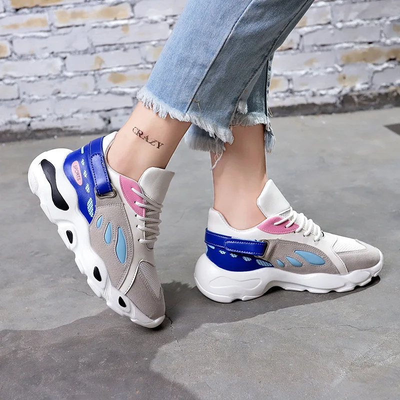 Новинка 2018 года сезон весна осень женская обувь из сетчатого материала дышащая