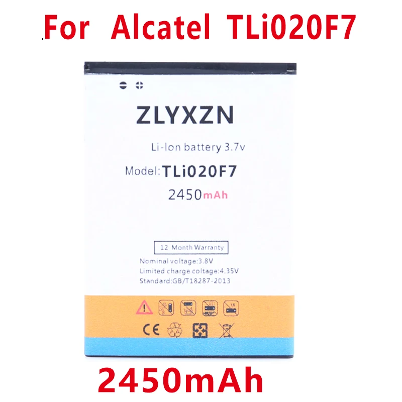 2450mAh TLI020F7 battery For Alcatel PIXI 4 5045D Pop 2 5042D C7 7040 7040D 7041 7041D J720 J720T J726T J726T-so2 Accumulator | Мобильные