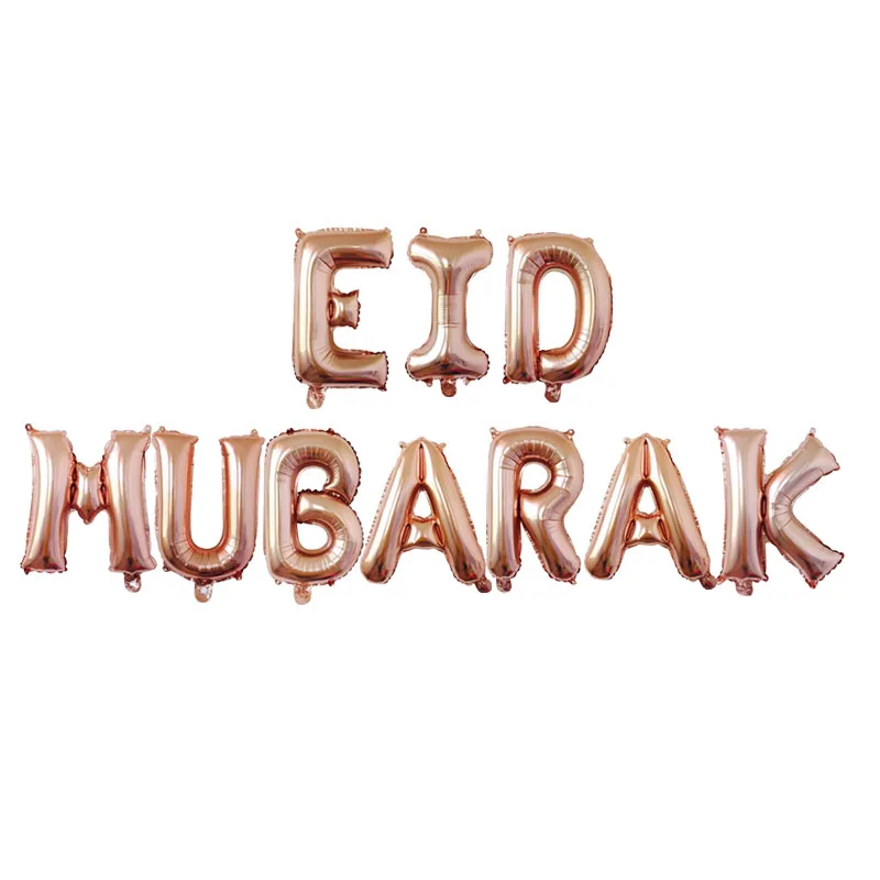 Eid al Fitr воздушные шары EID MUBARAK Стандартный Алфавит Mubarak баннеры Малый Bairam шарик в