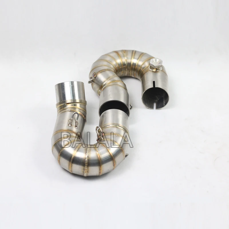 Мотоцикл Exhasut скольжения на ссылку трубы Средний заголовок из нержавеющей стали