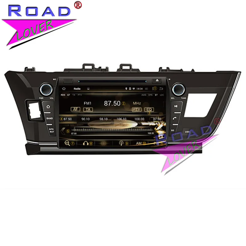 Roadlover Android 9 0 Автомобильный мультимедийный DVD плеер радио для Toyota Corolla 2013 Стерео GPS
