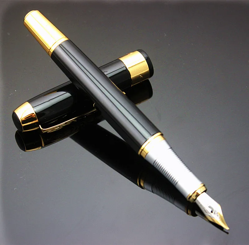 Jinhao 250 сталь Fude каллиграфия перьевая ручка 0,5 мм перо, чистое серебро цвет письма подарок ручка для рисования/офиса/дома - Цвет: 50