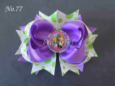 12 шт.,, 5,5 дюймов, лента, модные повязки на голову, заколка для волос, принцесса Эльза и Анна, мультяшная заколка для волос для детей