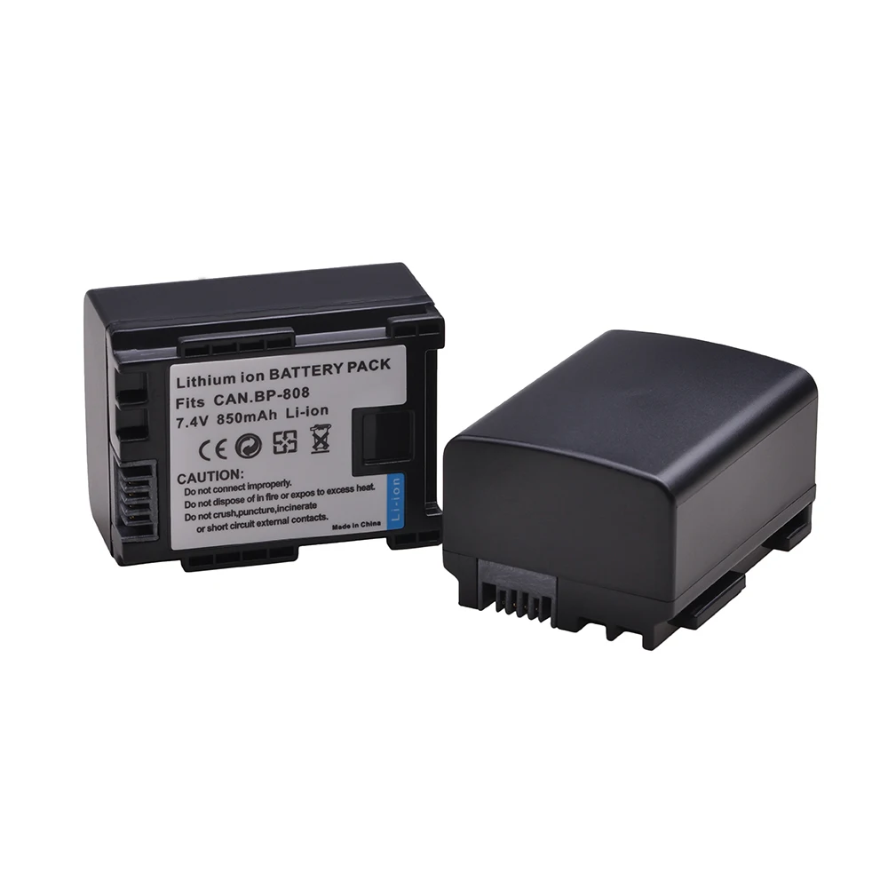 Батарея Tectra 2pcs BP-808 BP808 BP 808 для CANON HG31 XA10 HF20 HF10 HF100 HF100E HG20 HG21 HFS200 HFS21 | Электроника