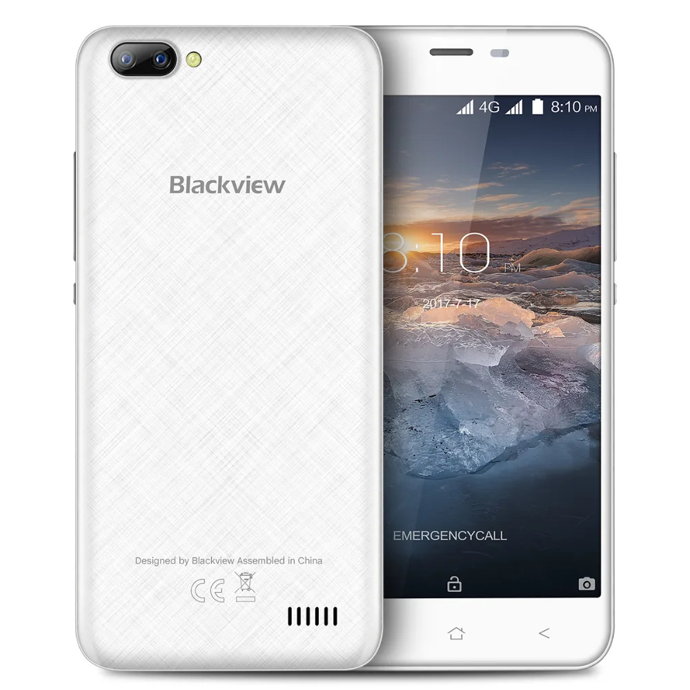 Blackview A7 Pro 4 г смартфон Dual сзади Камера 2 ГБ + 16 MTK6737 ядра 5 0 &quot8MP 2800 мАч отпечатков