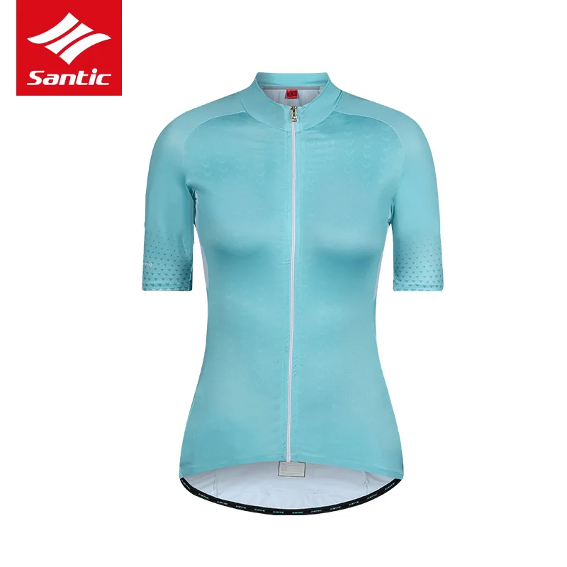 Новинка, Santic, женская футболка для велоспорта, летняя, дышащая, MTB, для шоссейного велосипеда, короткий рукав, Джерси, быстро сохнет, топы для велоспорта, оборудование для верховой езды
