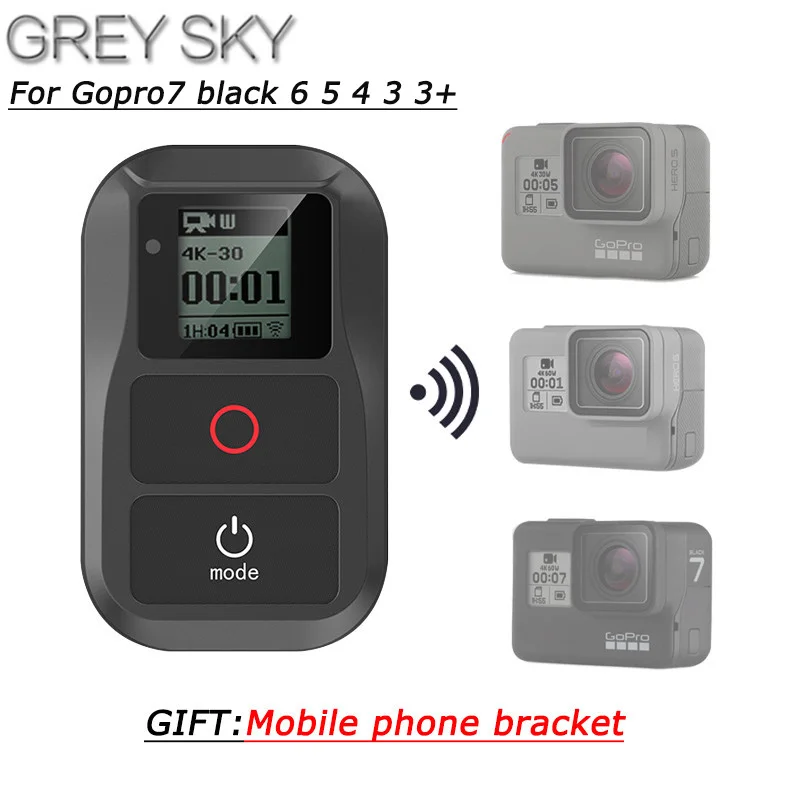 Новый водонепроницаемый пульт дистанционного управления GoPro hero 7 Wi Fi аксессуары