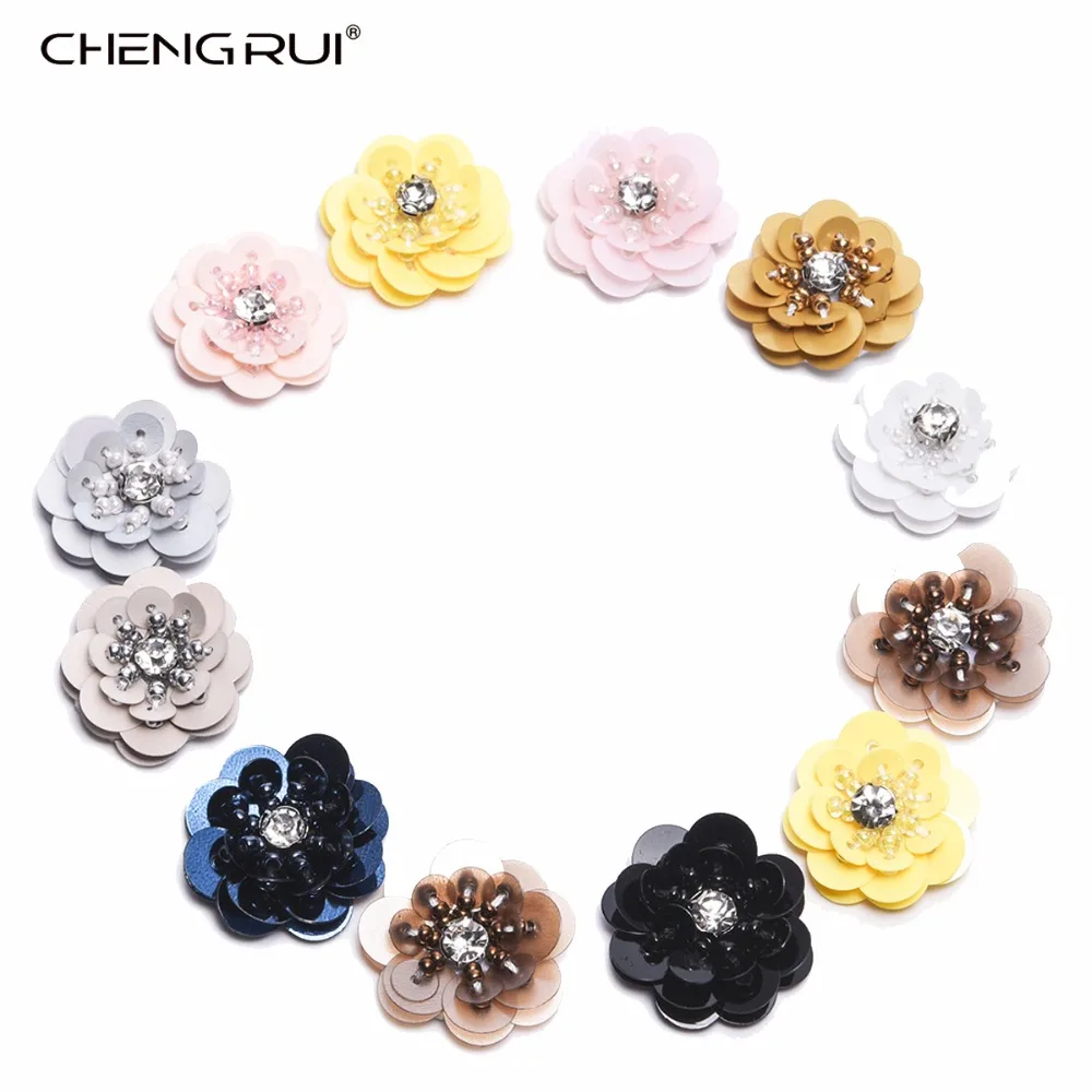 CHENGRUI F67 22 мм блестки патчи для одежды Бесплатная доставка с цветочным рисунком и