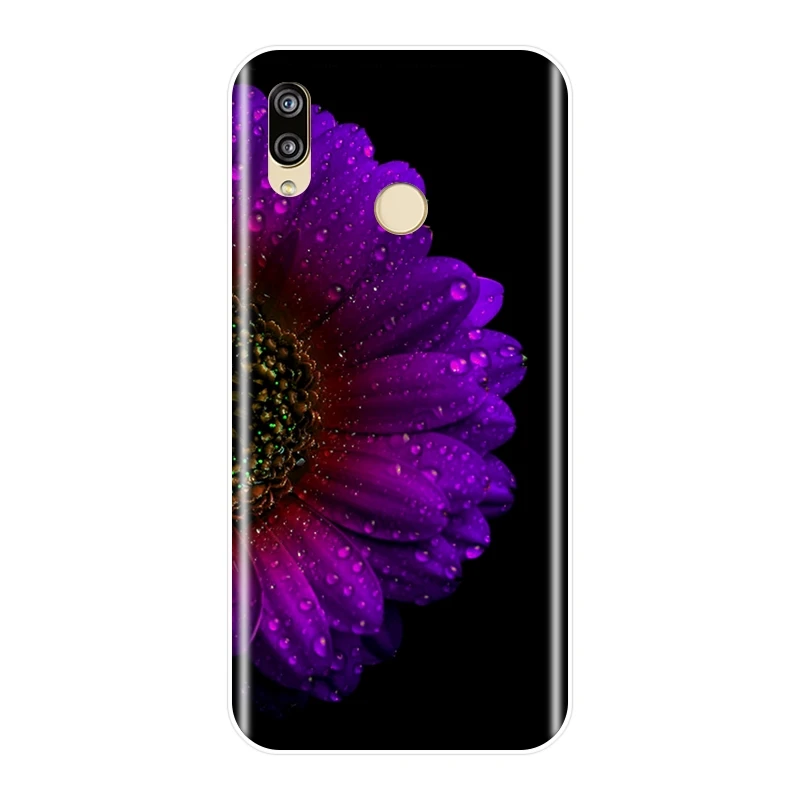 Задняя крышка для Huawei P8 P9 P10 P20 Lite 2017 мягкий силиконовый фиолетовый чехол P Smart Plus Pro